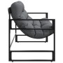 Gartenbank mit anthrazitfarbenem Stahlkissen, 113 cm. von , Gartenbänke - Ref: Foro24-4009299, Preis: 175,75 €, Rabatt: %