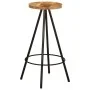 Tisch- und Barhocker-Set, 5-teilig, aus massivem Mangoholz. von , Möbelsets für Küchen und Esszimmer - Ref: Foro24-4009369, P...