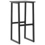 High table and garden stools set, 11 pieces, black steel by , Garden sets - Ref: Foro24-3283755, Price: 894,67 €, Discount: %