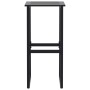 High table and garden stools set, 11 pieces, black steel by , Garden sets - Ref: Foro24-3283755, Price: 910,72 €, Discount: %
