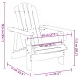 Massiver Adirondack-Stuhl aus weißer Fichte, 69x85x90,5 cm. von , Gartenstühle - Ref: Foro24-4007243, Preis: 83,89 €, Rabatt: %