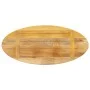 Solid mango wood oval table top 80x40x2.5 cm by , Table tops - Ref: Foro24-370818, Price: 41,66 €, Discount: %