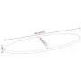 Ovaler Massivholz-Mangotisch 80x40x2,5 cm von , Tischplatten - Ref: Foro24-370818, Preis: 41,76 €, Rabatt: %