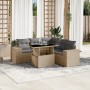 Garden sofa set with 6-piece synthetic rattan beige cushions by , Garden sets - Ref: Foro24-3269159, Price: 438,14 €, Discoun...