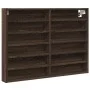 Engineered wood display case in brown oak, 80x8.5x58 cm by , Shelves and shelves - Ref: Foro24-847960, Price: 42,30 €, Discou...