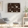 Engineered wood display case in brown oak, 80x8.5x58 cm by , Shelves and shelves - Ref: Foro24-847960, Price: 42,30 €, Discou...