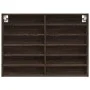 Engineered wood display case in brown oak, 80x8.5x58 cm by , Shelves and shelves - Ref: Foro24-847960, Price: 42,30 €, Discou...