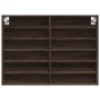 Ingenieurholz-Vitrine in Eichenbraun 80x8,5x58 cm von , Regale und Regale - Ref: Foro24-847960, Preis: 42,96 €, Rabatt: %