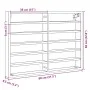 Engineered wood display case in brown oak, 80x8.5x58 cm by , Shelves and shelves - Ref: Foro24-847960, Price: 42,30 €, Discou...