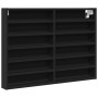 Black engineered wood display case 80x8.5x58 cm by , Shelves and shelves - Ref: Foro24-847955, Price: 46,15 €, Discount: %
