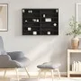Vitrina de madera de ingeniería negra 80x8,5x58 cm de , Estantes y estanterías - Ref: Foro24-847955, Precio: 45,36 €, Descuen...