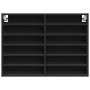 Black engineered wood display case 80x8.5x58 cm by , Shelves and shelves - Ref: Foro24-847955, Price: 46,15 €, Discount: %