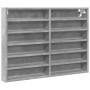 Engineered wood display case in gray concrete 80x8.5x58 cm by , Shelves and shelves - Ref: Foro24-847957, Price: 44,08 €, Dis...