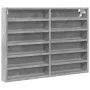 Engineered wood display case in gray concrete 80x8.5x58 cm by , Shelves and shelves - Ref: Foro24-847957, Price: 43,38 €, Dis...