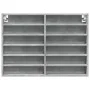 Vitrina de madera de ingeniería gris hormigón 80x8,5x58 cm de , Estantes y estanterías - Ref: Foro24-847957, Precio: 43,35 €,...