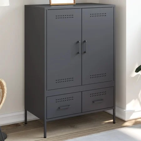 Kaltgewalzter Stahlschrank in Anthrazit 68x39x101,5 cm von , Sideboards - Ref: Foro24-843110, Preis: 175,00 €, Rabatt: %