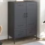 Cold-rolled anthracite steel sideboard 68x39x101.5 cm by , Sideboards - Ref: Foro24-843110, Price: 175,00 €, Discount: %
