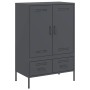 Kaltgewalzter Stahlschrank in Anthrazit 68x39x101,5 cm von , Sideboards - Ref: Foro24-843110, Preis: 177,34 €, Rabatt: %