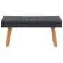 Black synthetic rattan garden coffee table by vidaXL, Garden tables - Ref: Foro24-310222, Price: 64,24 €, Discount: %