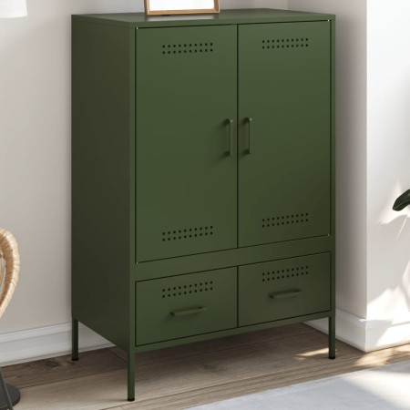 Kaltgewalzter Stahlschrank in Olivgrün 68x39x101,5 cm von , Sideboards - Ref: Foro24-843112, Preis: 179,81 €, Rabatt: %