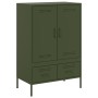 Kaltgewalzter Stahlschrank in Olivgrün 68x39x101,5 cm von , Sideboards - Ref: Foro24-843112, Preis: 179,81 €, Rabatt: %
