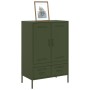 Kaltgewalzter Stahlschrank in Olivgrün 68x39x101,5 cm von , Sideboards - Ref: Foro24-843112, Preis: 179,81 €, Rabatt: %