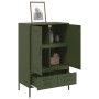 Kaltgewalzter Stahlschrank in Olivgrün 68x39x101,5 cm von , Sideboards - Ref: Foro24-843112, Preis: 179,81 €, Rabatt: %
