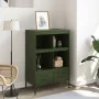 Cold-rolled steel sideboard in olive green 68x39x101.5 cm by , Sideboards - Ref: Foro24-843106, Price: 153,83 €, Discount: %