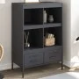 Cold-rolled anthracite steel sideboard 68x39x101.5 cm by , Sideboards - Ref: Foro24-843104, Price: 153,65 €, Discount: %