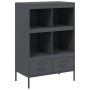 Cold-rolled anthracite steel sideboard 68x39x101.5 cm by , Sideboards - Ref: Foro24-843104, Price: 155,73 €, Discount: %