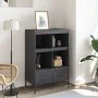 Cold-rolled anthracite steel sideboard 68x39x101.5 cm by , Sideboards - Ref: Foro24-843104, Price: 153,65 €, Discount: %
