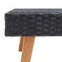 Schwarzer Garten-Couchtisch aus synthetischem Rattan von vidaXL, Gartentische - Ref: Foro24-310222, Preis: 64,24 €, Rabatt: %