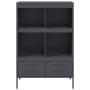 Cold-rolled anthracite steel sideboard 68x39x101.5 cm by , Sideboards - Ref: Foro24-843104, Price: 155,73 €, Discount: %