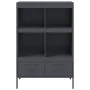 Cold-rolled anthracite steel sideboard 68x39x101.5 cm by , Sideboards - Ref: Foro24-843104, Price: 153,65 €, Discount: %