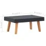 Black synthetic rattan garden coffee table by vidaXL, Garden tables - Ref: Foro24-310222, Price: 64,24 €, Discount: %
