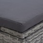 Liege für 2 Personen mit grauem synthetischem Rattankissen von vidaXL, Betten im Freien - Ref: Foro24-310236, Preis: 580,56 €...