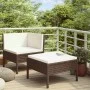 Gartenmöbel-Set, 2-teilig, mit braunen PE-Rattan-Kissen. von vidaXL, Gartensets - Ref: Foro24-310205, Preis: 150,62 €, Rabatt: %