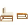 Set de sofás de jardín con cojines 3 pzas madera maciza acacia de , Sofás de exterior - Ref: Foro24-4008178, Precio: 236,77 €...