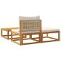 Garden sofa set with 3 pieces, solid acacia wood, and cushions. by , Outdoor sofas - Ref: Foro24-4008178, Price: 237,32 €, Di...
