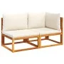 Zweiplätziges Gartensofa mit massiven Akazienholz-Kissen. von , Outdoor-Sofas - Ref: Foro24-4008171, Preis: 212,69 €, Rabatt: %