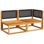 2-seater garden sofa with solid acacia wood cushions by , Outdoor sofas - Ref: Foro24-4008171, Price: 209,96 €, Discount: %
