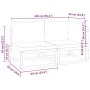 Zweiplätziges Gartensofa mit massiven Akazienholz-Kissen. von , Outdoor-Sofas - Ref: Foro24-4008171, Preis: 212,69 €, Rabatt: %