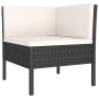 3-teiliges Gartenmöbel-Set und schwarze synthetische Rattankissen von vidaXL, Gartensets - Ref: Foro24-310202, Preis: 256,51 ...