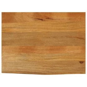 Solid mango wood natural edge table top 90x60x2.5 cm by , Table tops - Ref: Foro24-370549, Price: 69,48 €, Discount: %