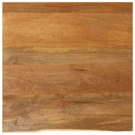 Solid mango wood natural edge table top 80x80x2.5 cm by , Table tops - Ref: Foro24-370554, Price: 103,91 €, Discount: %