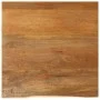 Solid mango wood natural edge table top 80x80x2.5 cm by , Table tops - Ref: Foro24-370554, Price: 103,91 €, Discount: %