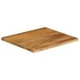 Solid mango wood natural edge table top 80x80x2.5 cm by , Table tops - Ref: Foro24-370554, Price: 103,91 €, Discount: %