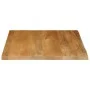 Solid mango wood natural edge table top 80x80x2.5 cm by , Table tops - Ref: Foro24-370554, Price: 103,91 €, Discount: %