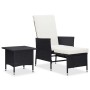 2-piece garden furniture set and black synthetic rattan cushions by vidaXL, Garden sets - Ref: Foro24-310231, Price: 110,18 €...