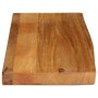 Massivholz-Tischplatte mit natürlicher Kante aus Mangoholz, 90x20x3,8 cm. von , Tischplatten - Ref: Foro24-370563, Preis: 42,...